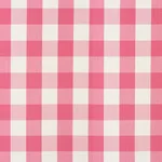 Schumacher 77321 Camden Cotton Check Magenta fabric swatch