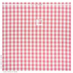 Schumacher 77321 Camden Cotton Check Magenta fabric swatch