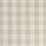 Schumacher 63049 Camden Cotton Check Natural fabric swatch