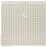 Schumacher 63049 Camden Cotton Check Natural fabric swatch