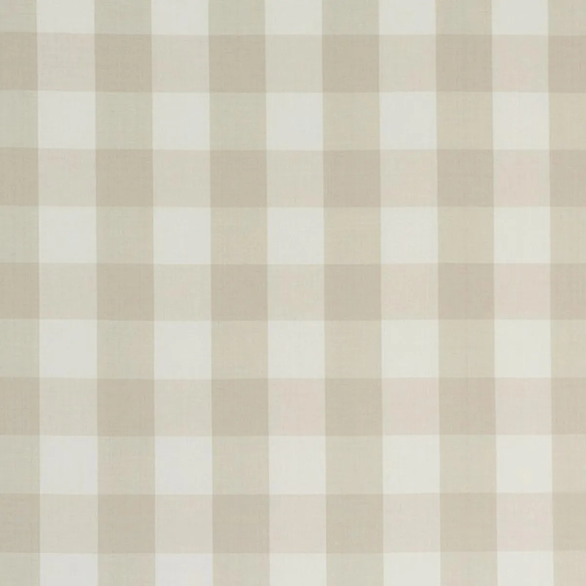 Schumacher 63049 Camden Cotton Check Natural fabric swatch