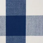 Schumacher 63043 Camden Cotton Check Navy fabric swatch