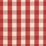 Schumacher 63034 Camden Cotton Check Red fabric swatch
