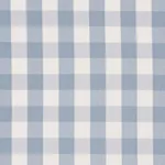 Schumacher 63048 Camden Cotton Check Sky fabric swatch