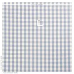 Schumacher 63048 Camden Cotton Check Sky fabric swatch