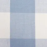 Schumacher 63048 Camden Cotton Check Sky fabric swatch
