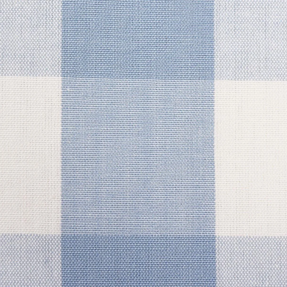 Schumacher 63048 Camden Cotton Check Sky fabric swatch