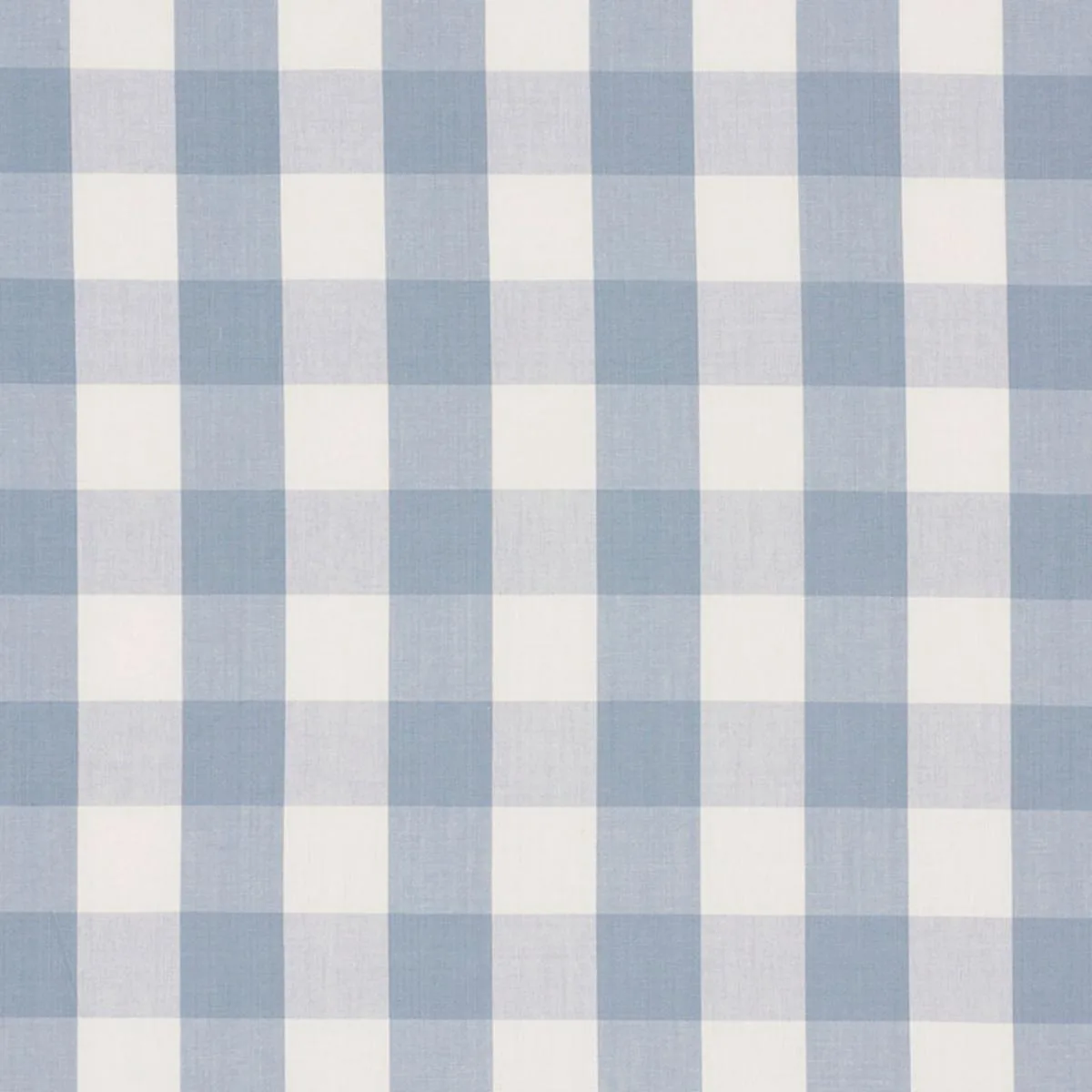 Schumacher 63048 Camden Cotton Check Sky fabric swatch