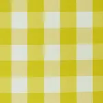 Schumacher 77320 Camden Cotton Check Yellow fabric swatch