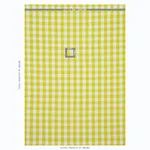 Schumacher 77320 Camden Cotton Check Yellow fabric swatch