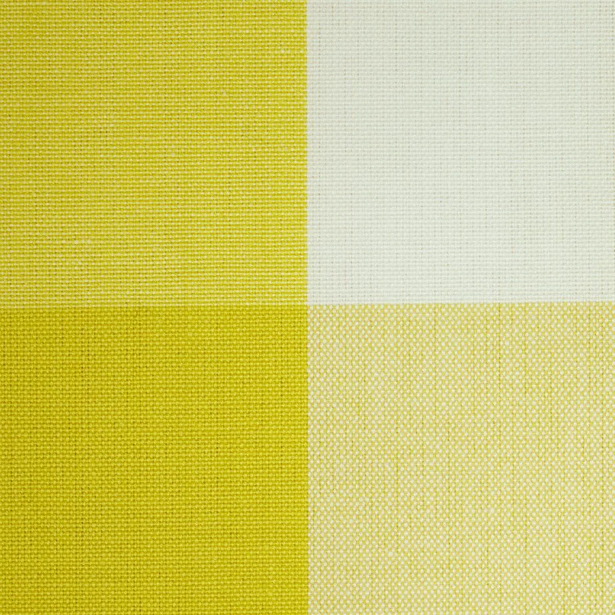 Schumacher 77320 Camden Cotton Check Yellow fabric swatch