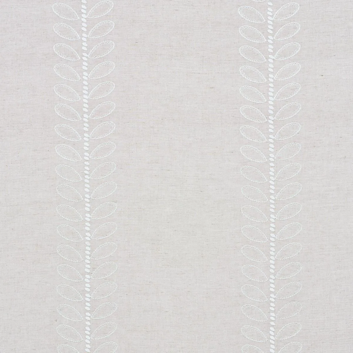 Schumacher 78741 Camile Embroidery Natural fabric swatch