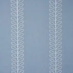 Schumacher 78742 Camile Embroidery Sky fabric swatch