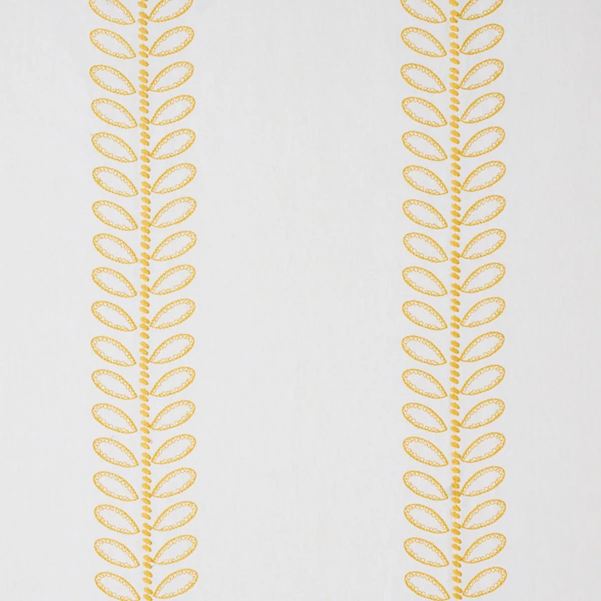 Schumacher 78740 Camile Embroidery Yellow fabric swatch
