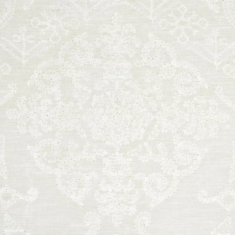 Schumacher 72660 Camilla Sheer Ivory fabric swatch