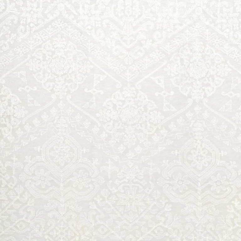 Schumacher 72660 Camilla Sheer Ivory fabric swatch