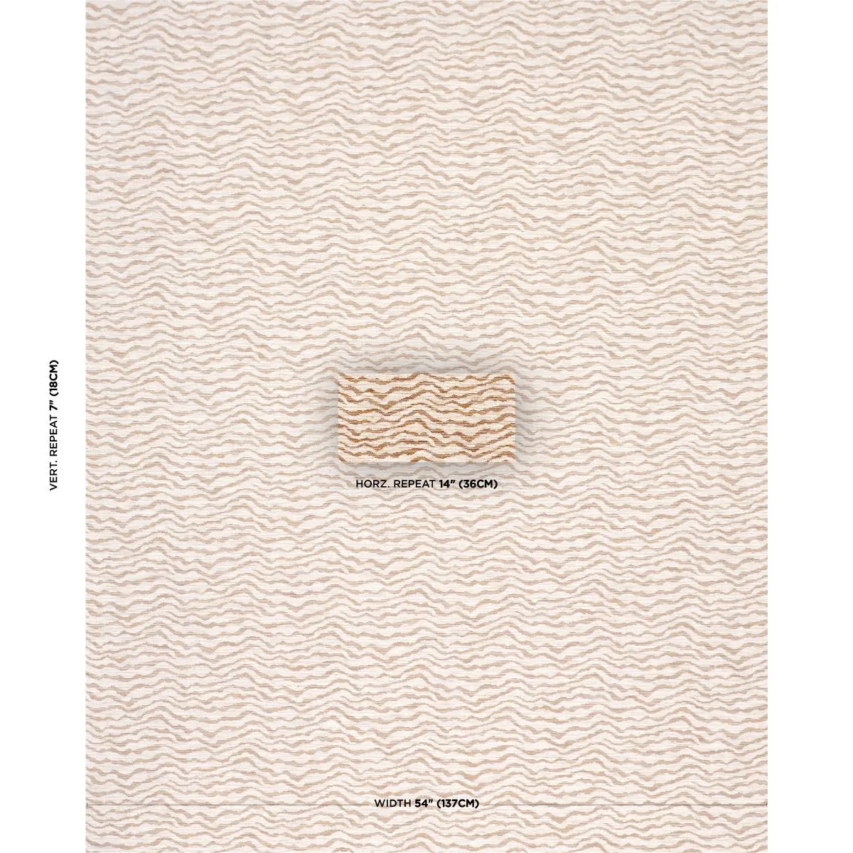 Schumacher 86391 Cammie Performance Chestnut fabric swatch