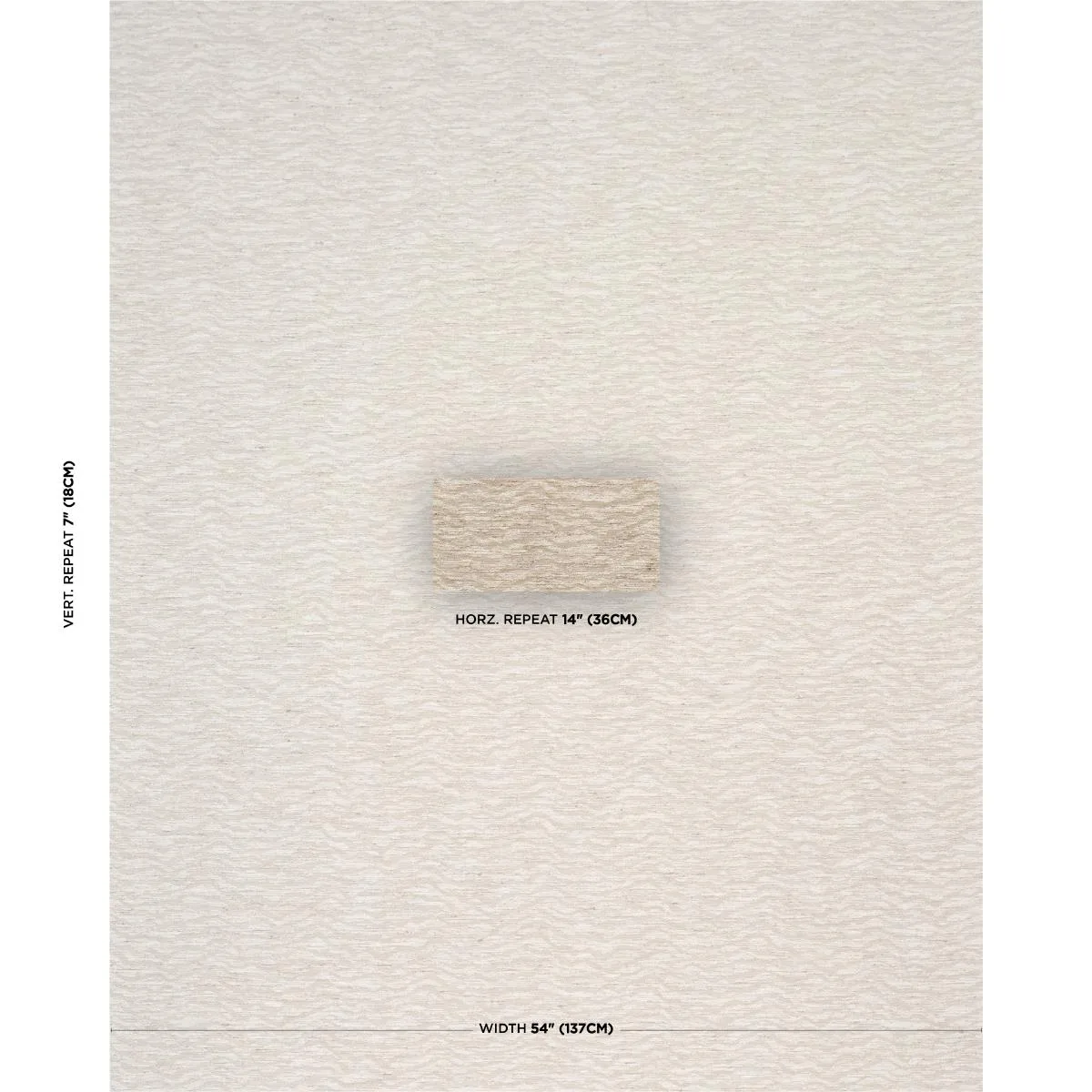 Schumacher 86390 Cammie Performance Cream fabric swatch