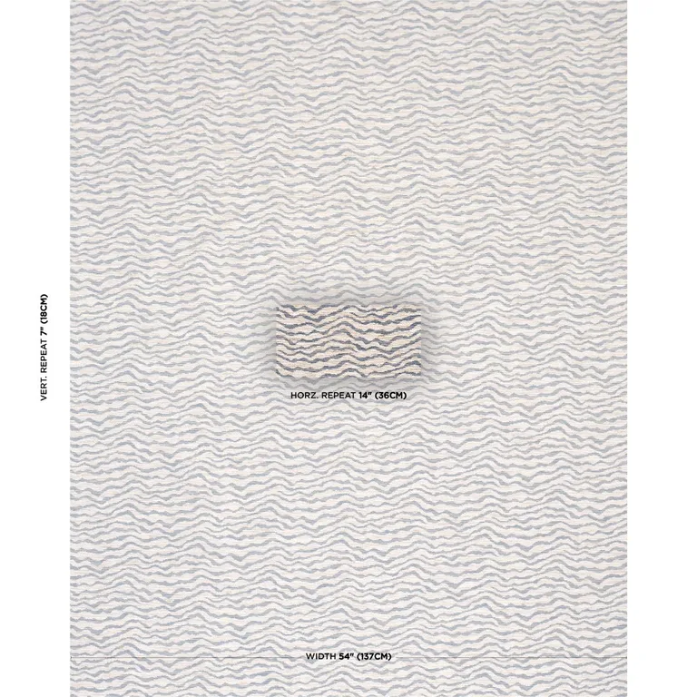 Schumacher 86392 Cammie Performance Indigo fabric swatch