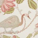 Schumacher 175954 Campagne Mineral & Rose fabric swatch