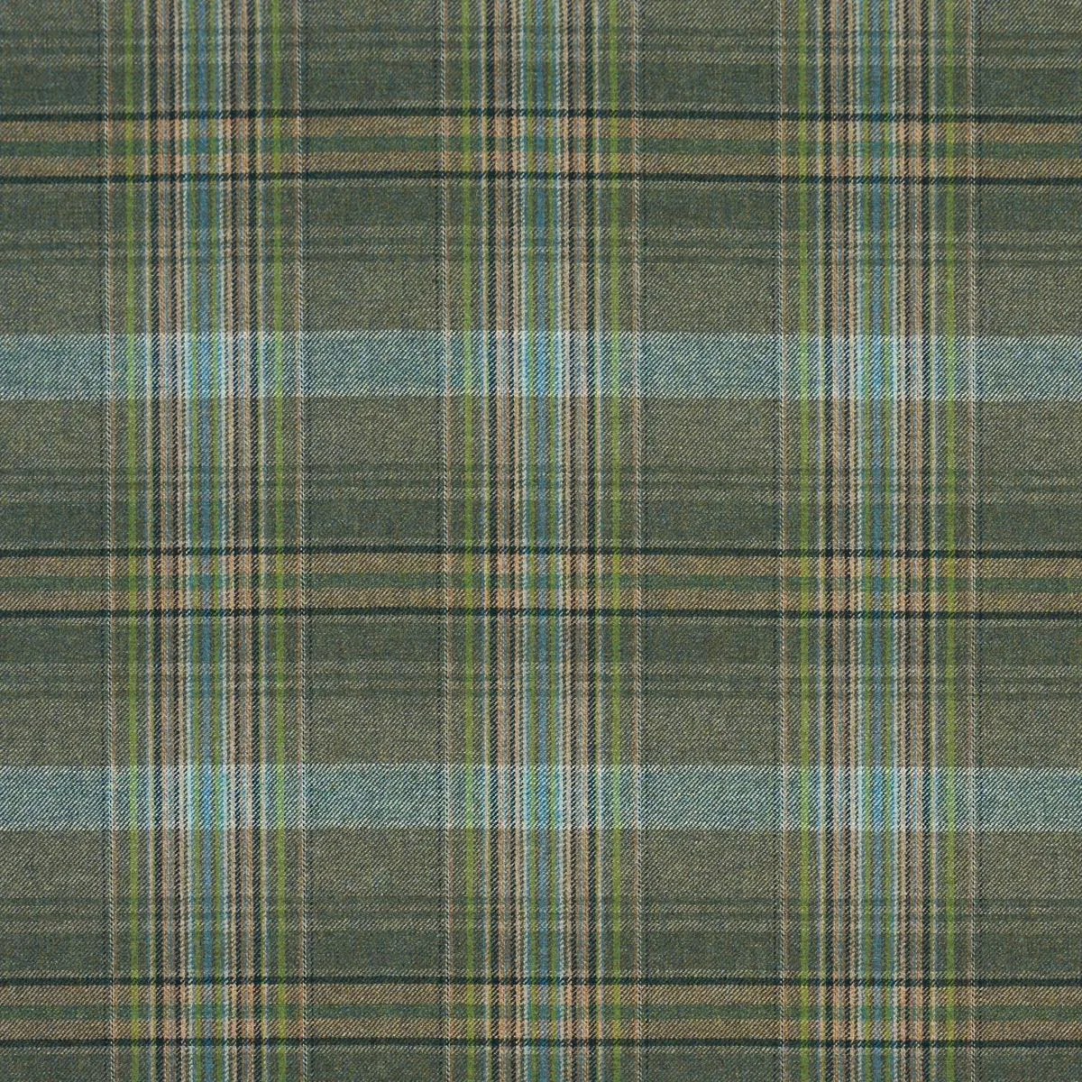Schumacher 86581 Campbell Plaid Forest fabric swatch