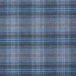 Schumacher 86582 Campbell Plaid Indigo fabric swatch