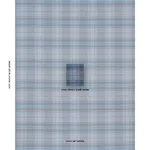 Schumacher 86582 Campbell Plaid Indigo fabric swatch
