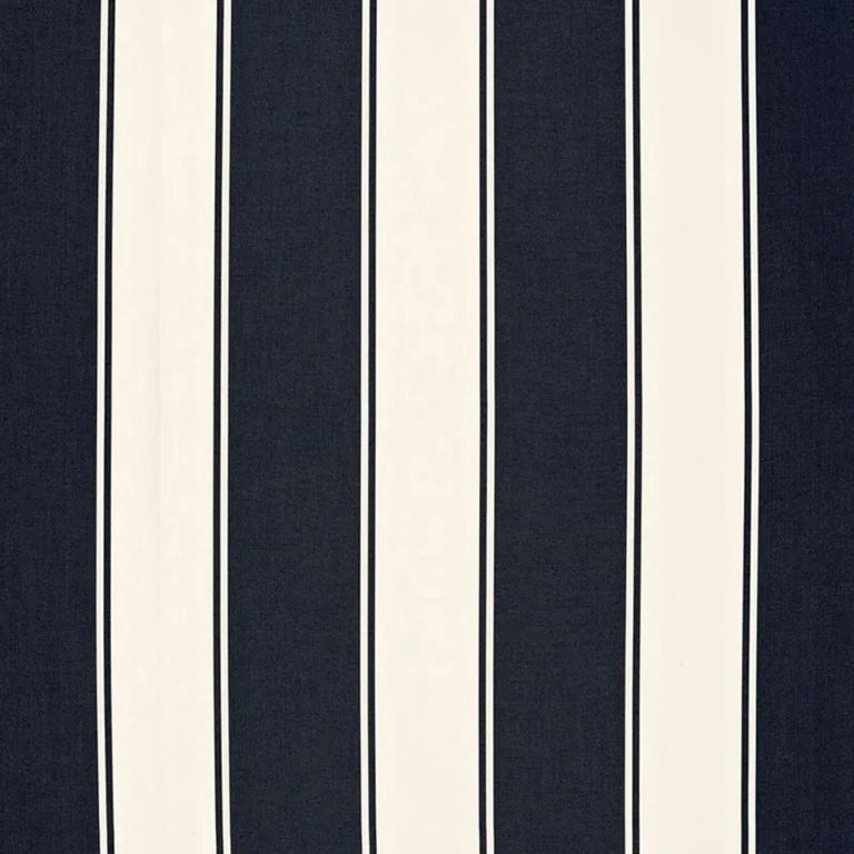 Schumacher 65892 Cannes Awning Stripe Denim fabric swatch