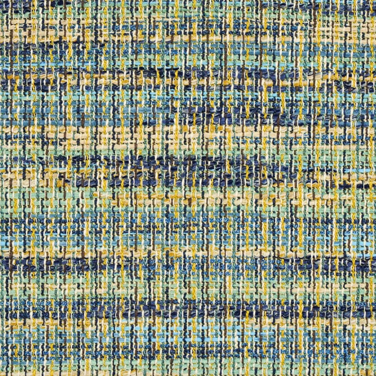 Schumacher 79580 Cannonbury Blue Multi fabric swatch