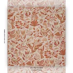 Schumacher 180852 Canopy Terracotta fabric swatch