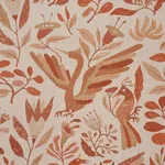 Schumacher 180852 Canopy Terracotta fabric swatch