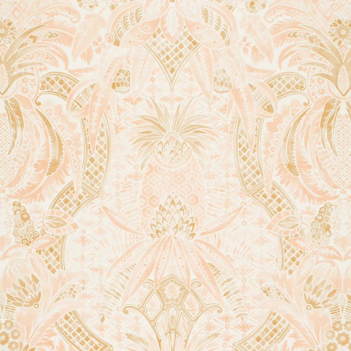 Schumacher 175581 Cap Ferrat Blush fabric swatch