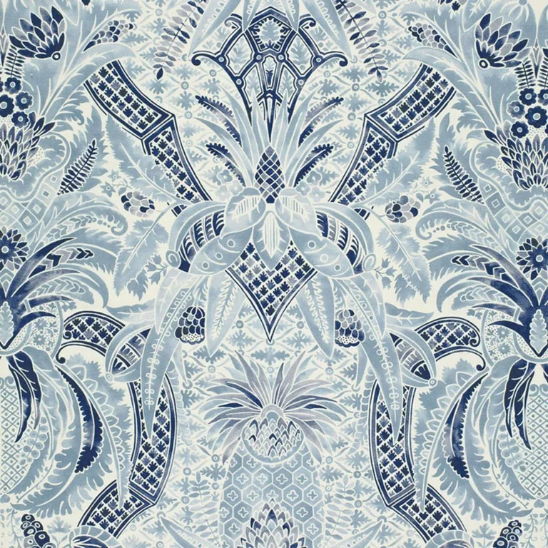 Schumacher 175580 Cap Ferrat Pacific fabric swatch