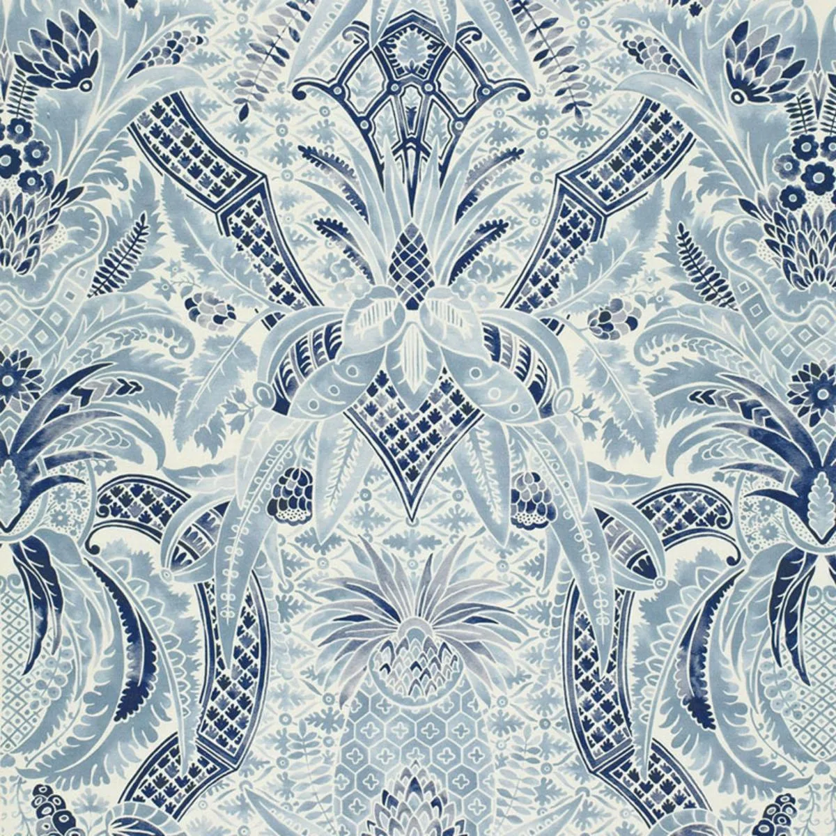 Schumacher 175580 Cap Ferrat Pacific fabric swatch