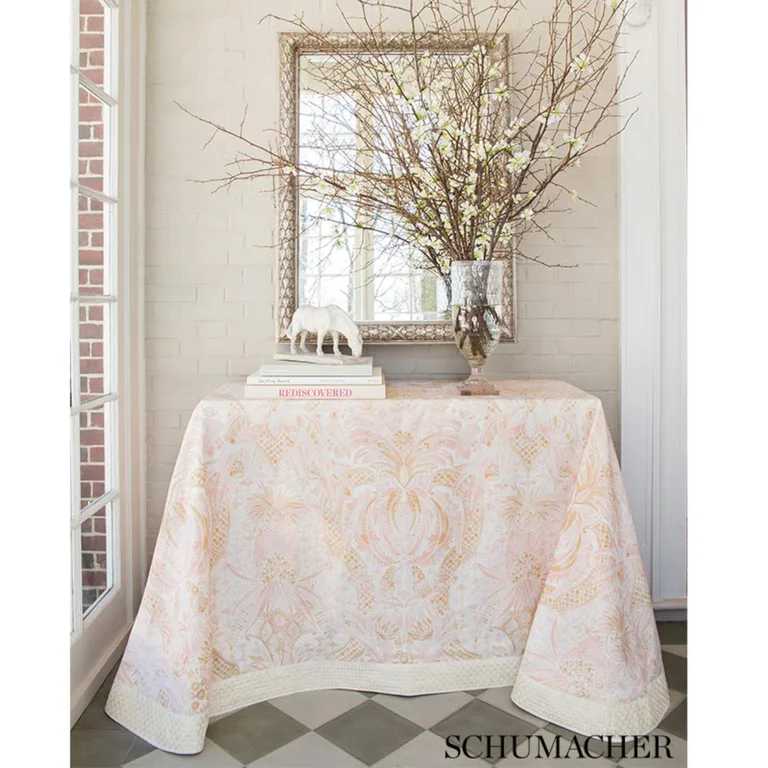 Schumacher 175583 Cap Ferrat Sunset fabric swatch