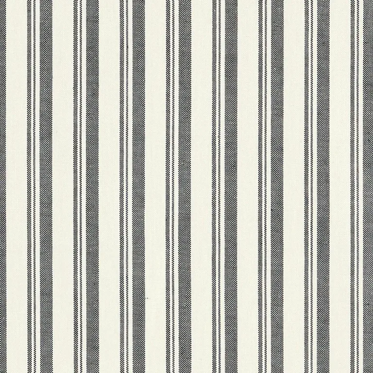 Schumacher 69441 Capri Black/White fabric swatch