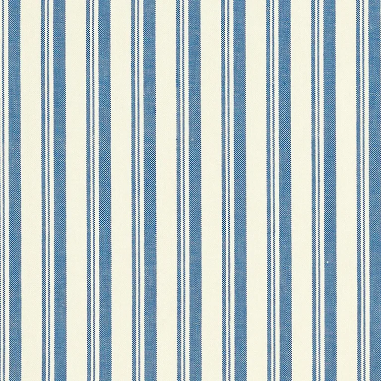 Schumacher 69443 Capri Navy/White fabric swatch