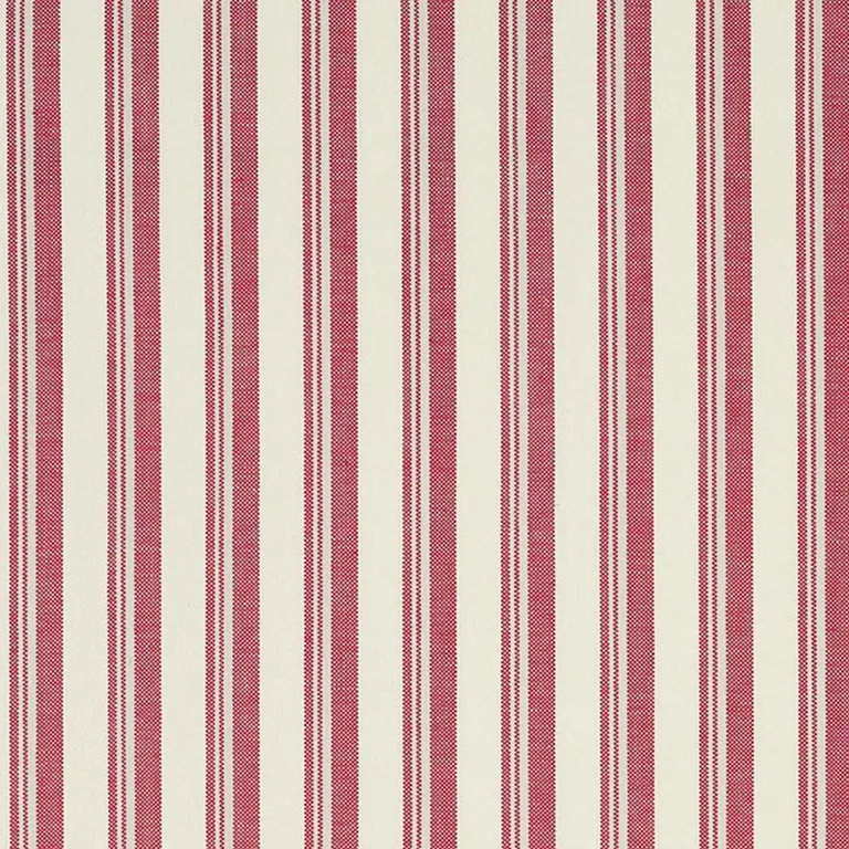 Schumacher 69445 Capri Red/White fabric swatch
