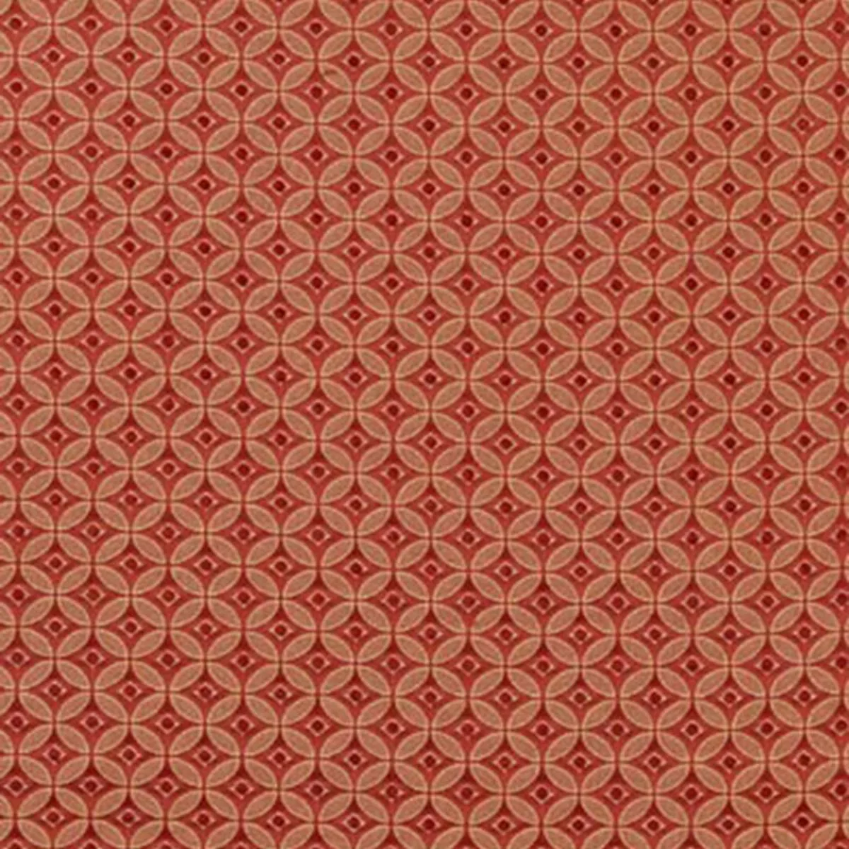 Schumacher 63403 Cara Weave Poppy fabric swatch