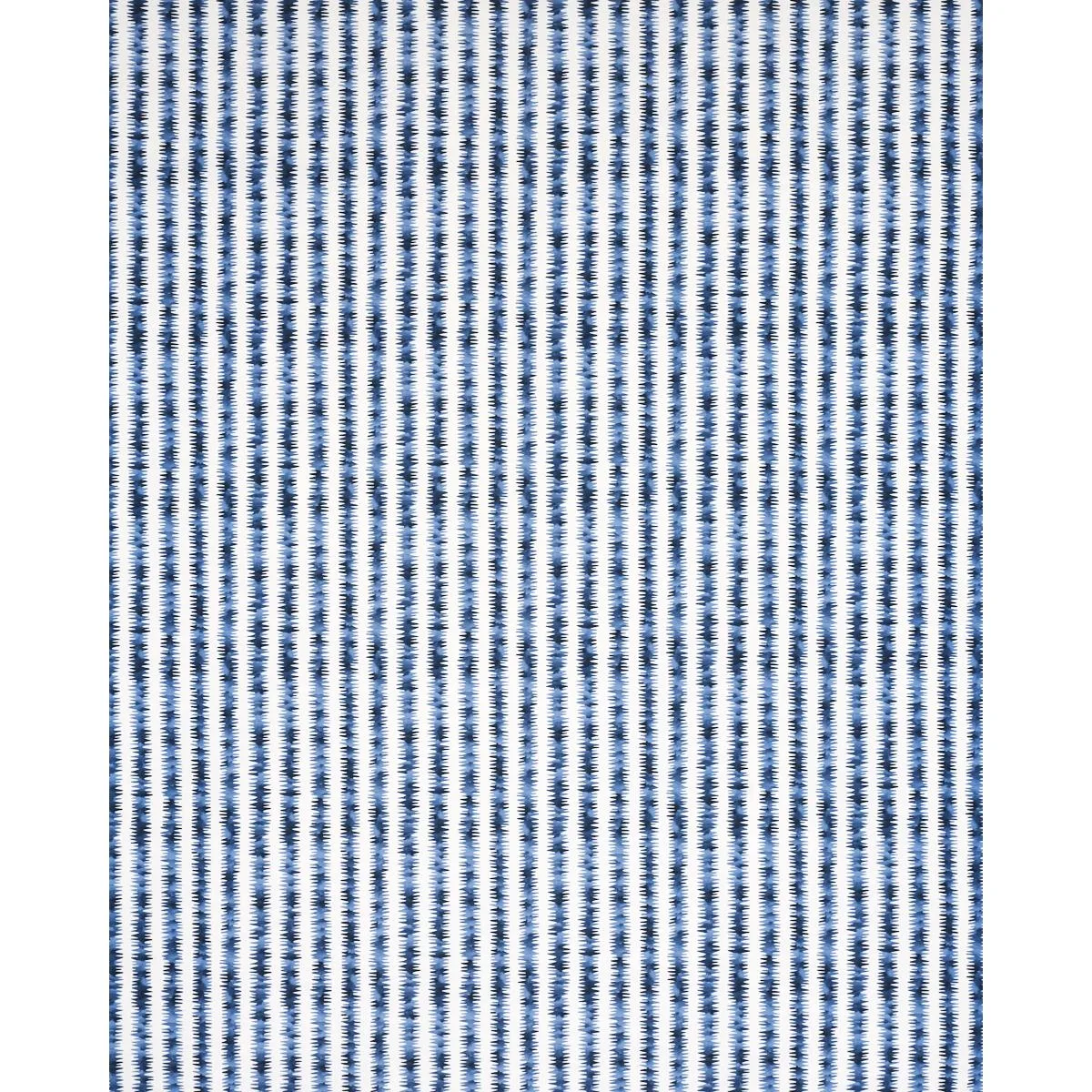 Schumacher 180182 Cardiogram Blue fabric swatch