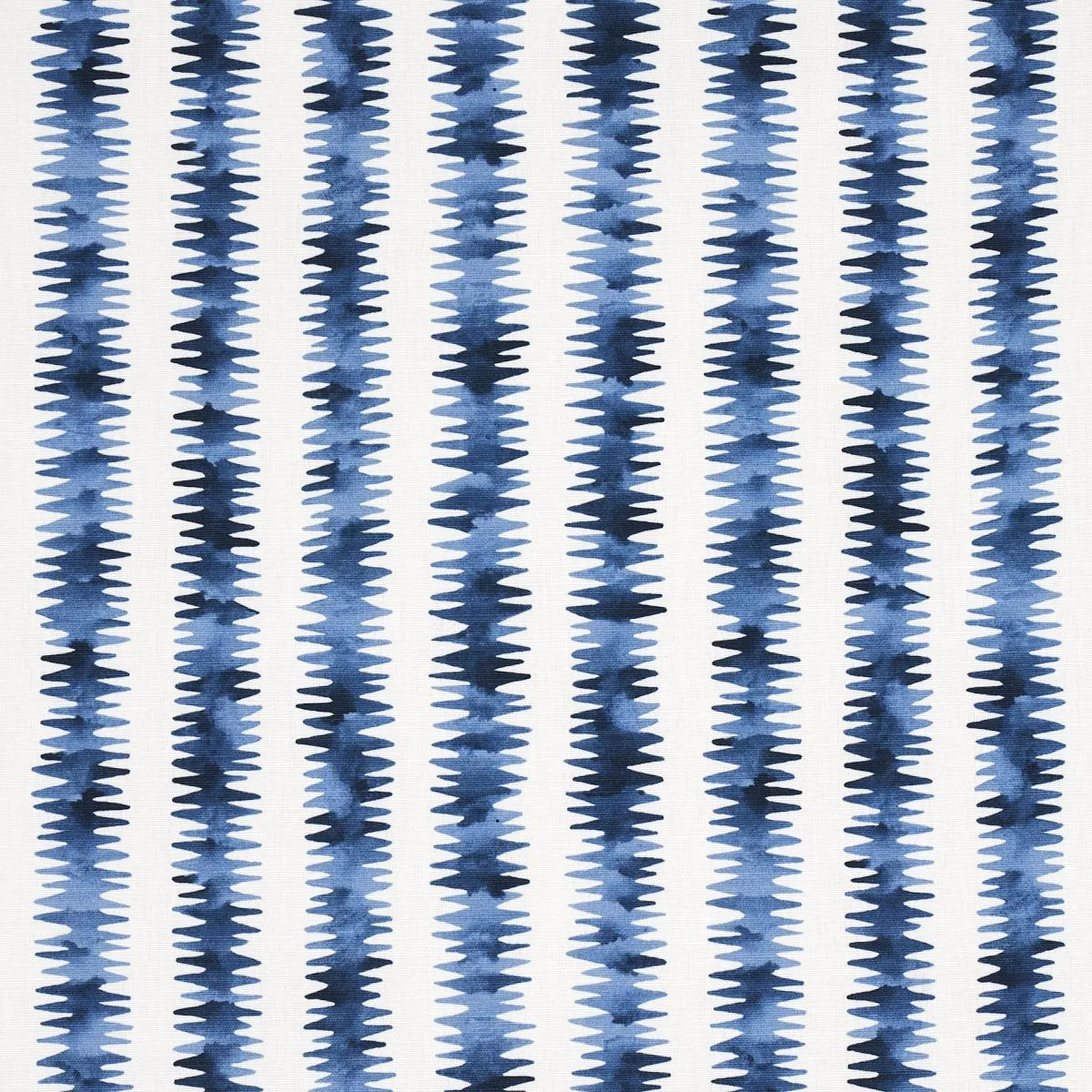 Schumacher 180182 Cardiogram Blue fabric swatch