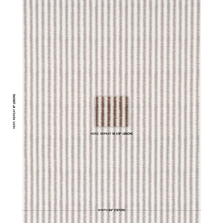 Schumacher 180183 Cardiogram Brown fabric swatch