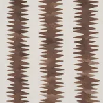 Schumacher 180183 Cardiogram Brown fabric swatch