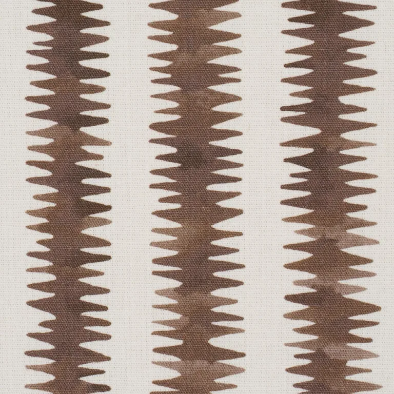 Schumacher 180183 Cardiogram Brown fabric swatch
