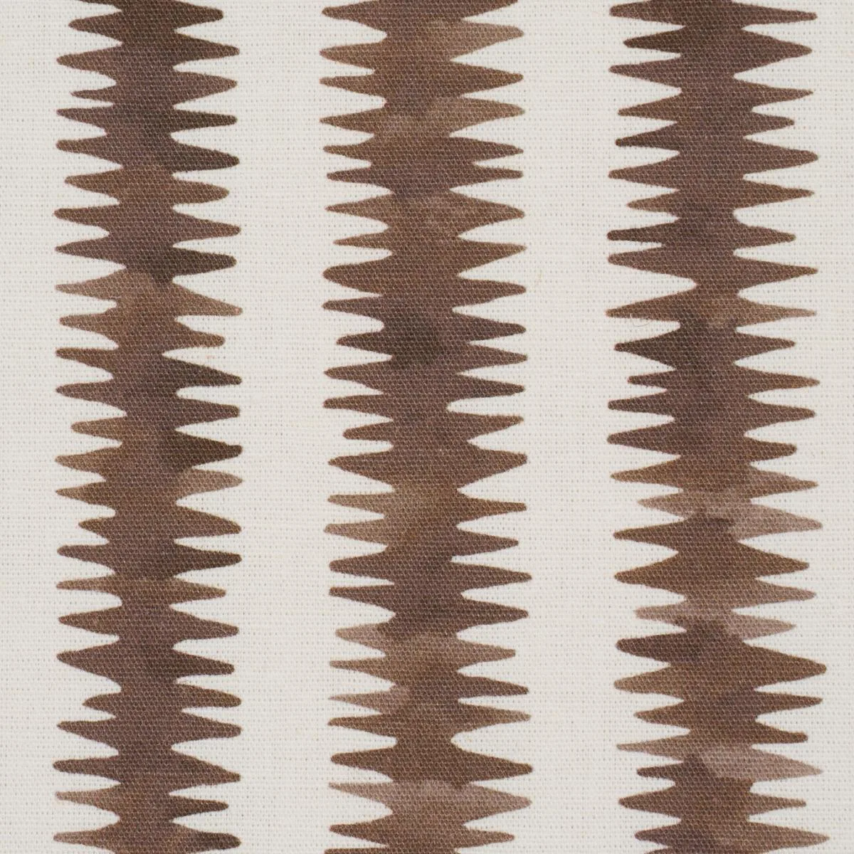 Schumacher 180183 Cardiogram Brown fabric swatch