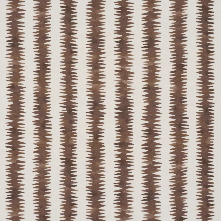Schumacher 180183 Cardiogram Brown fabric swatch
