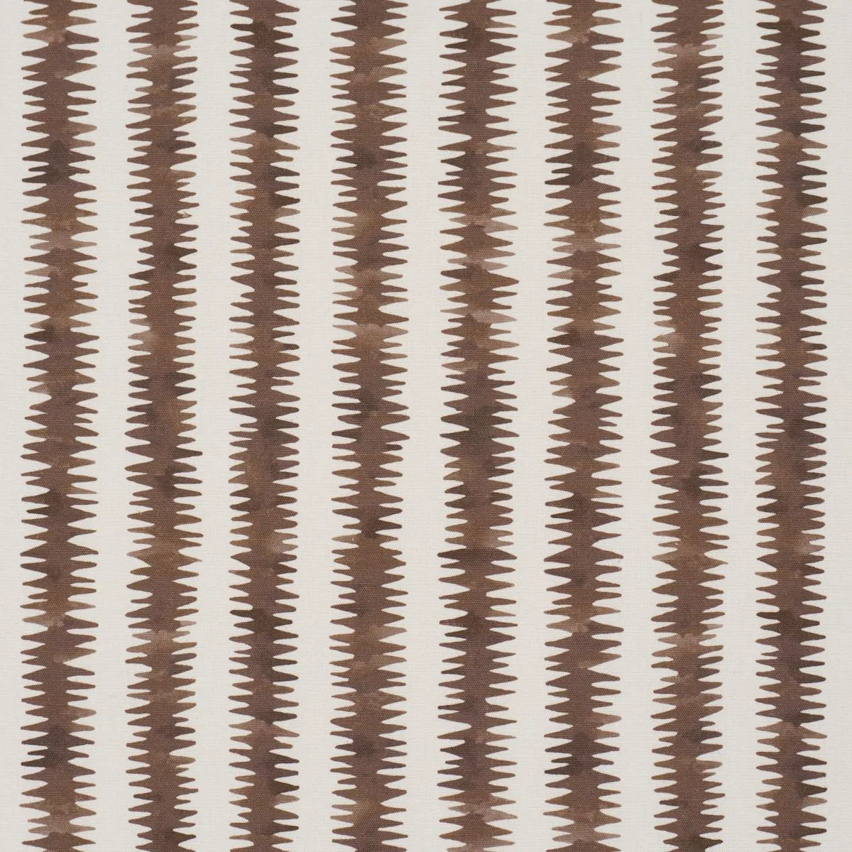 Schumacher 180183 Cardiogram Brown fabric swatch