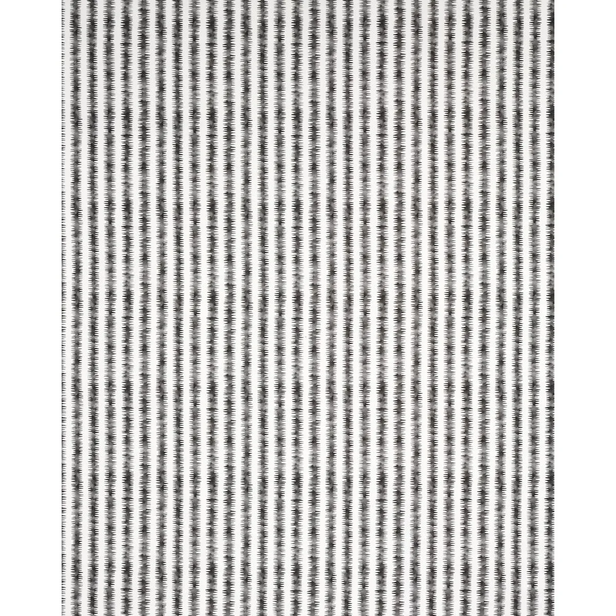 Schumacher 180180 Cardiogram Charcoal fabric swatch
