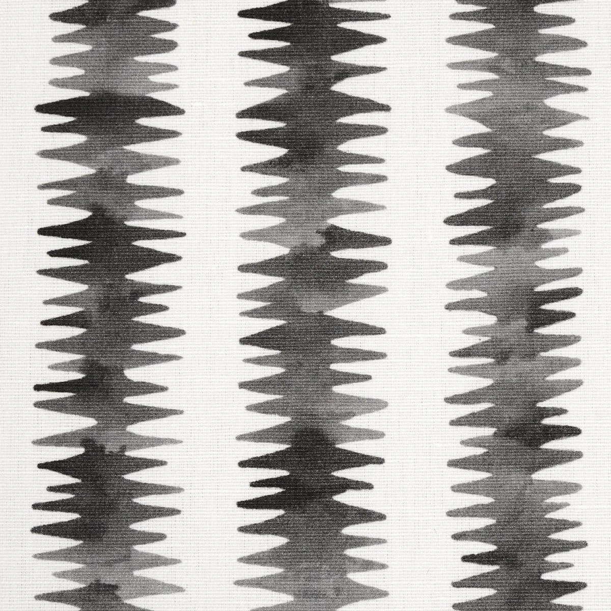 Schumacher 180180 Cardiogram Charcoal fabric swatch