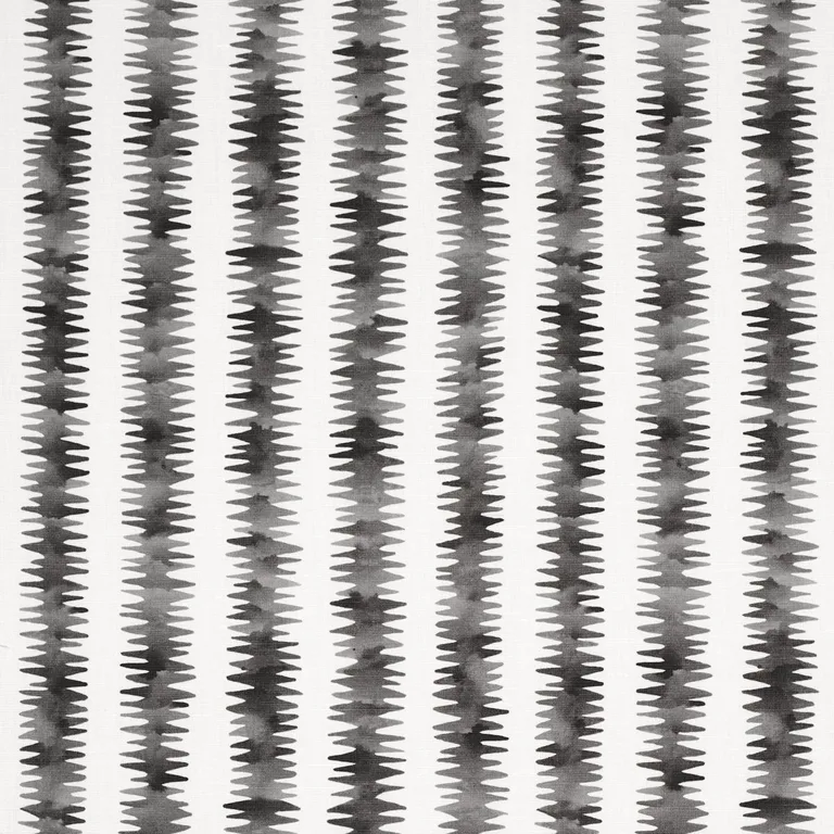Schumacher 180180 Cardiogram Charcoal fabric swatch